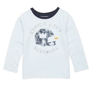 NWT! Crown & Ivy Boys Graphic Football Tee